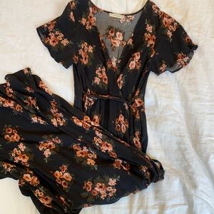 Floral wrap dress